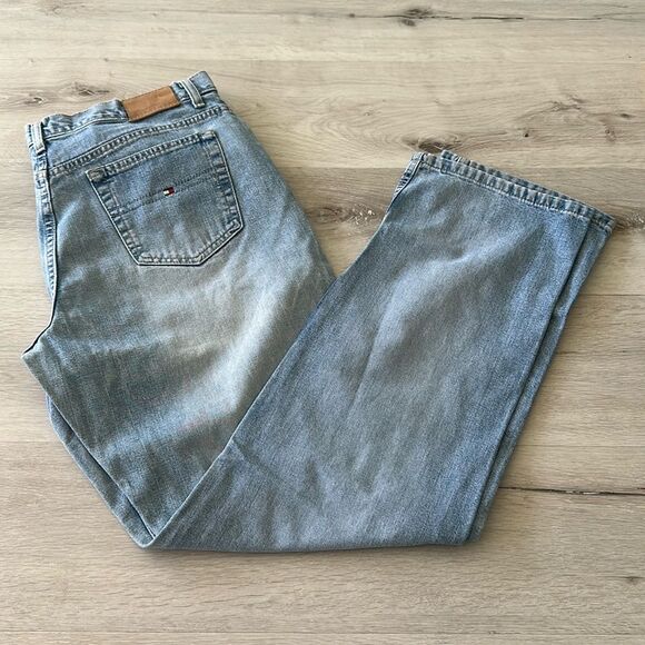 Tommy Hilfiger Straight Leg Vintage 90’s Jeans Blue 14L EUC - Picture 1 of 10